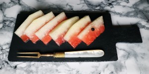 Beitragsbild des Blogbeitrags Eingerexte Wassermelonenschale 