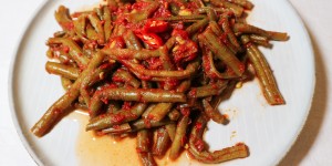Beitragsbild des Blogbeitrags Fisolen in Tomatensoße