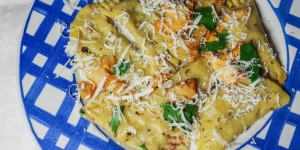 Beitragsbild des Blogbeitrags Eierschwammerl-Ravioli