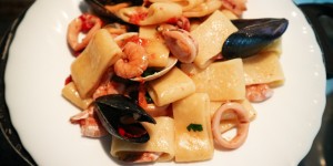 Beitragsbild des Blogbeitrags Pasta mit Meeresfrüchten