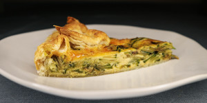 Beitragsbild des Blogbeitrags Torta Salata mit Zucchini 