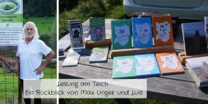 Beitragsbild des Blogbeitrags Lesung am Teich – Ein Rückblick von Max Unger und Luis