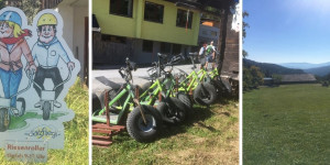 Beitragsbild des Blogbeitrags Riesenroller Downhillfahren am Salzstiegl