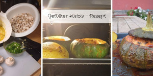 Beitragsbild des Blogbeitrags Gefüllter Kürbis – Rezept