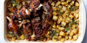 Beitragsbild des Blogbeitrags Agnello arrosto con patate 