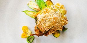 Beitragsbild des Blogbeitrags Zucchiniblüten-Bruschetta 