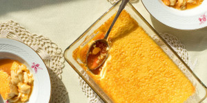 Beitragsbild des Blogbeitrags Vanillepudding mit Karamell