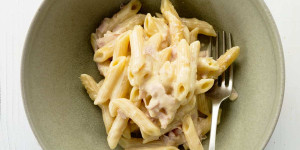 Beitragsbild des Blogbeitrags Penne mit Mascarpone