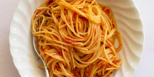 Beitragsbild des Blogbeitrags Spaghetti nach Mörderinnenart