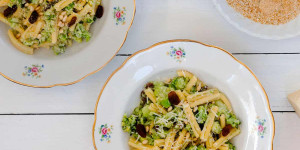 Beitragsbild des Blogbeitrags Brokkoli-Pasta nach sizilianischer Art 