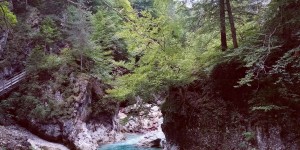 Beitragsbild des Blogbeitrags Türkisblaues Juwel: Die Slizza-Schlucht in Tarvis