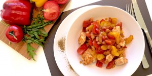 Beitragsbild des Blogbeitrags Rezept: Mediterrane Hühnerbrust Pfanne