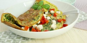 Beitragsbild des Blogbeitrags Rezept: Low Carb Spinat Omelette