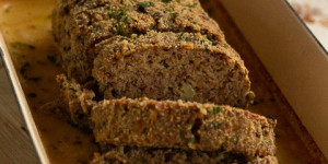 Beitragsbild des Blogbeitrags Faschierter Braten mit Linsen und Hafer