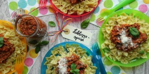Beitragsbild des Blogbeitrags Kochen für Kinder: Pasta – Soße für Gemüsemuffel 