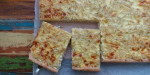 Beitragsbild des Blogbeitrags Österreichisch kochen in der Fastenzeit: Zwiebelkuchen