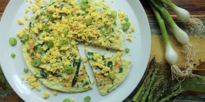 Beitragsbild des Blogbeitrags Nachhaltig & gut: Eiweiß – Omelett mit gebratenem Spargel