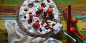 Beitragsbild des Blogbeitrags Erdbeer – Rhabarber – Pie