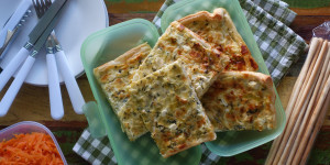 Beitragsbild des Blogbeitrags Blätterteig – Tarte mit Lauch, Feta & Dille
