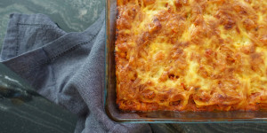 Beitragsbild des Blogbeitrags Kürbis – Lasagne ohne Béchamel