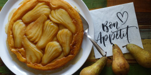 Beitragsbild des Blogbeitrags Tarte Tatin mit Birnen 