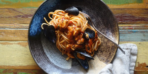 Beitragsbild des Blogbeitrags Spaghetti con le cozze 