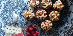 Beitragsbild des Blogbeitrags Himbeer – Streusel – Muffins