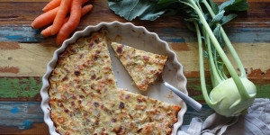 Beitragsbild des Blogbeitrags Gemüse – Auflauf mit Ricotta & Dille
