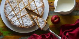 Beitragsbild des Blogbeitrags Schüttel – Kuchen mit Topfen – Kaltschale 