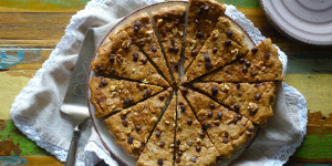 Beitragsbild des Blogbeitrags Schoko – Bananen – „Michel“ mit Walnüssen