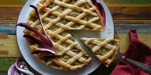 Beitragsbild des Blogbeitrags „Torta salata“ mit Radicchio & Ricotta