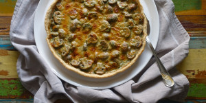 Beitragsbild des Blogbeitrags Tarte mit Champignons „à la crème”