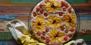 Beitragsbild des Blogbeitrags Blumen – Focaccia