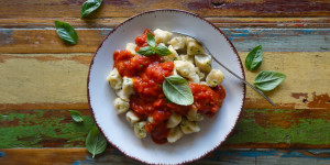 Beitragsbild des Blogbeitrags Topfen – Zucchini – Gnocchi 