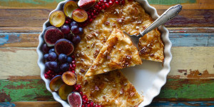 Beitragsbild des Blogbeitrags Patsavouropita mit Herbst – Deko