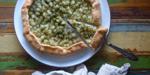 Beitragsbild des Blogbeitrags Galette mit Kohlrabi & Dille 