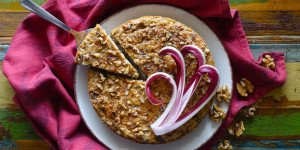 Beitragsbild des Blogbeitrags Riso al forno con radicchio trevigiano e noci