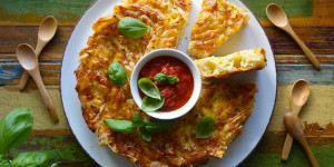 Beitragsbild des Blogbeitrags Gefalteter Strudelring mit Käse