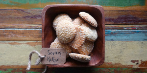 Beitragsbild des Blogbeitrags Sesam – Kekse 