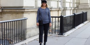 Beitragsbild des Blogbeitrags PINK BLUSH SWEATER – MATERNITY FASHION