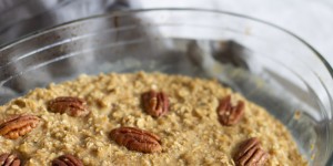 Beitragsbild des Blogbeitrags HEALTHY BAKED OATMEAL RECIPE