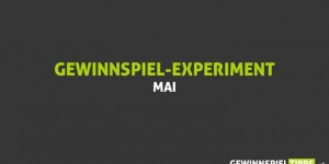 Beitragsbild des Blogbeitrags Gewinnspiel-Experiment: Das war der Mai 