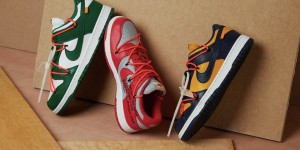 Beitragsbild des Blogbeitrags OFF-WHITE x NIKE Dunk Low – Store and Raffle List 