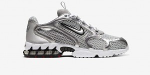 Beitragsbild des Blogbeitrags Nike Air Zoom Spiridon Caged „Metallic Silver“ 