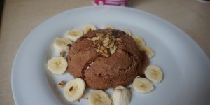 Beitragsbild des Blogbeitrags Bananensplit Mugcake