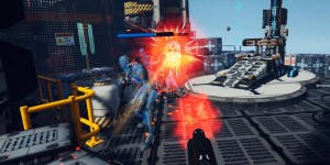 Beitragsbild des Blogbeitrags Konkurrenz für Stormland? VR-Shooter Boiling Steel im Test