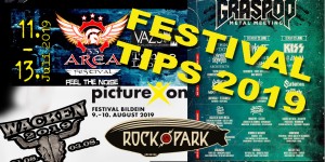 Beitragsbild des Blogbeitrags Unsere Festivaltipps für 2019 – Rockfestivals, Metal, Punk und alles mögliche… die Besten, Schrägsten und Interessantesten…