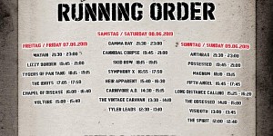 Beitragsbild des Blogbeitrags Rock Hard Festival 2019 – Running Order – News