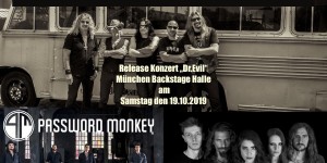 Beitragsbild des Blogbeitrags HAMMERSCHMITT RELEASE KONZERT: „DR.EVIL“ im Backstage in München.  Very Special Guests: Password Monkey & Cil City 