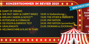 Beitragsbild des Blogbeitrags Der Kultursommer im Revier hat mit Grailknights, Heldmaschine + Vlad in Tears und VNV Nation noch einiges zu bieten!